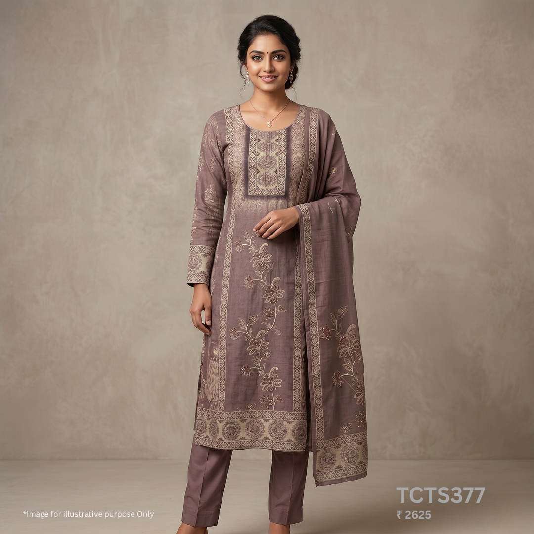 Tussar Silks Churidhar Material