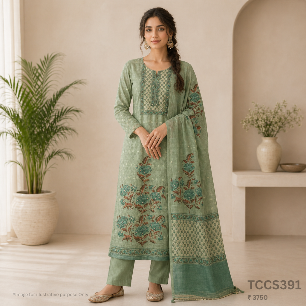 Cotton Silk Churidar Material