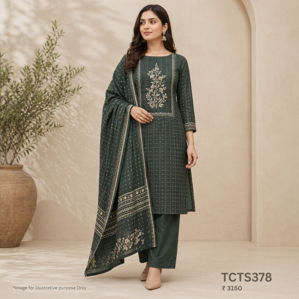 Tussar Silks Churidar Material