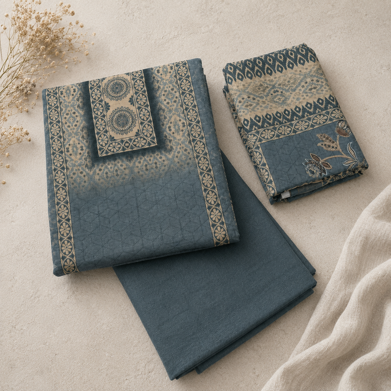 Tussar Silk Churidar Material