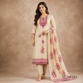 Jamdani Silk Churidar Material