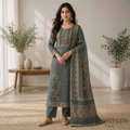 Tussar Silk Churidar Material