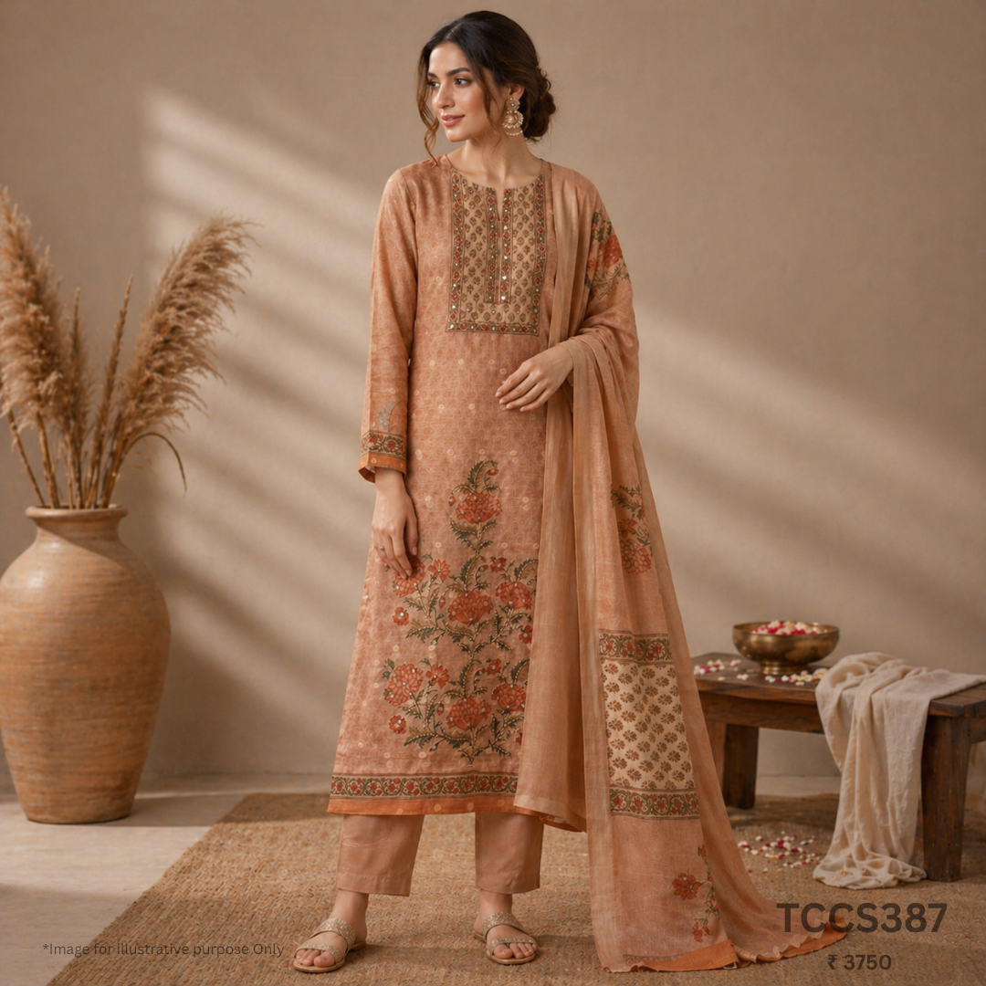 Cotton Silk Churidar Material