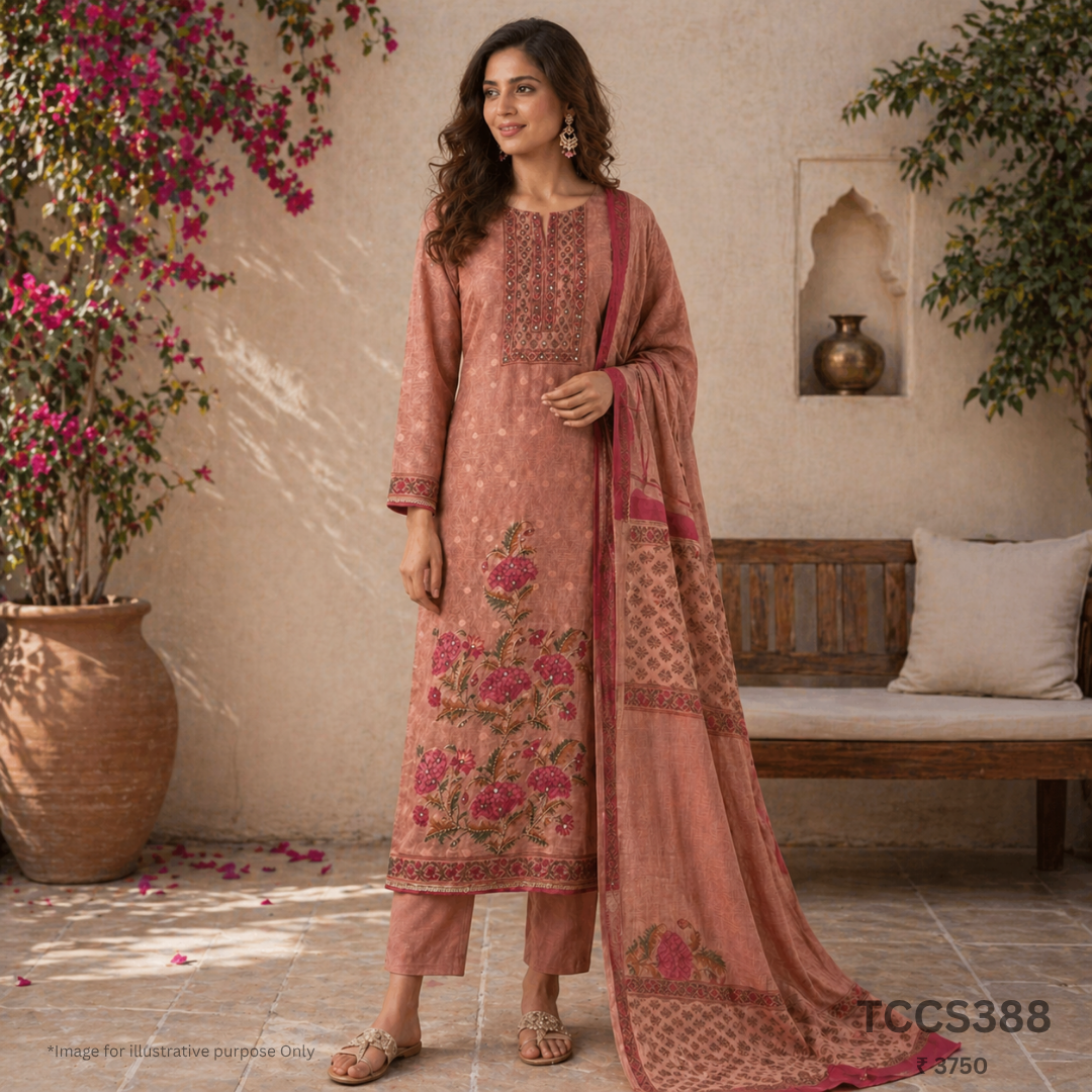 Cotton Silk Churidar Material