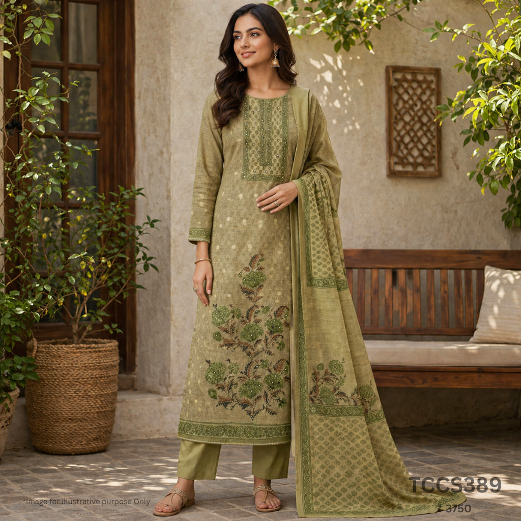 Cotton Silk Churidar Material